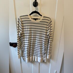 Banana Republic Merino Wool Sweater Tunic With Zipper Accent sz Small